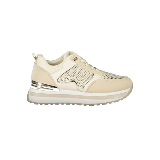 Laura Biagiotti Beige Polyester Damen Sneaker