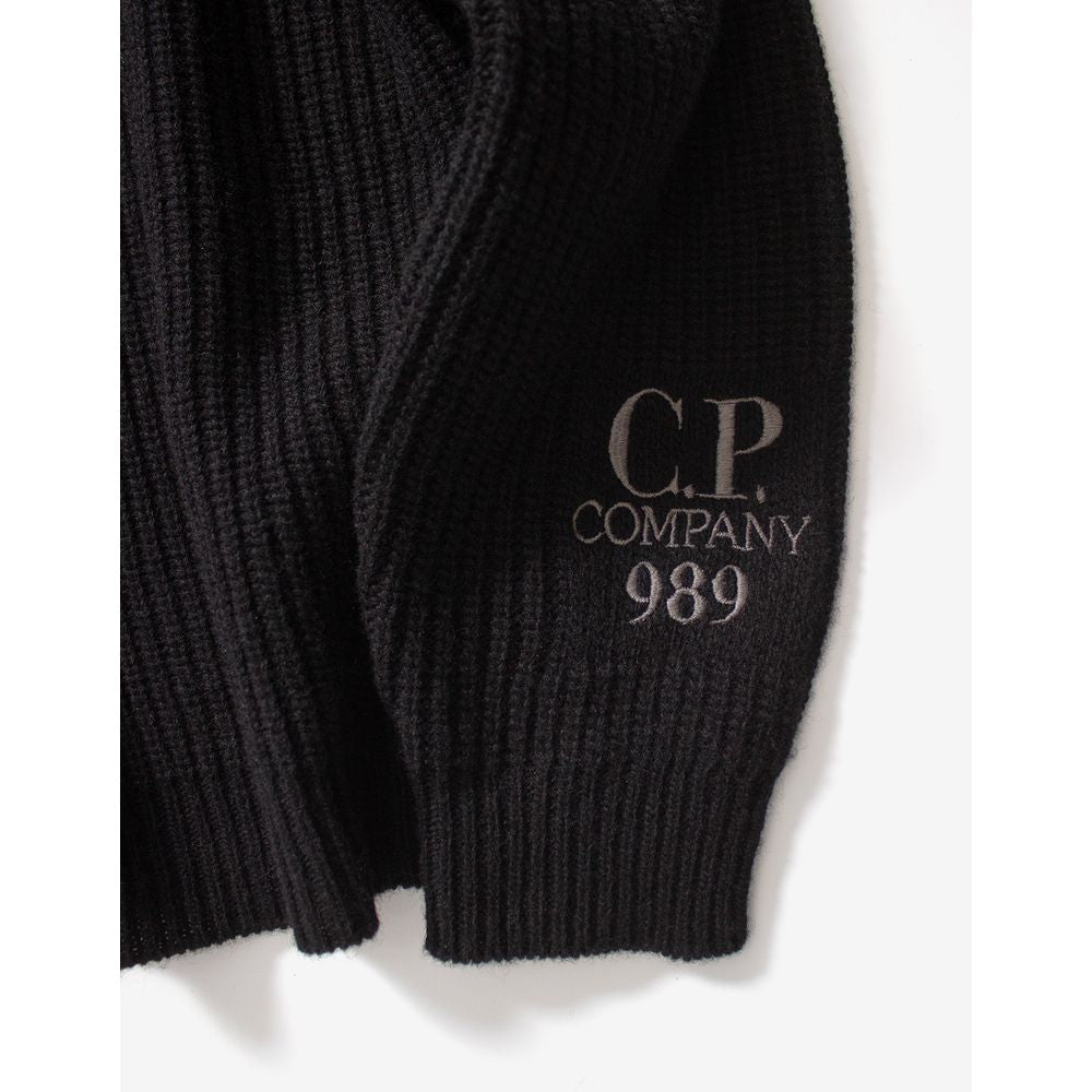 C.P. Company Schwarzer Pullover aus Wolle für Männer