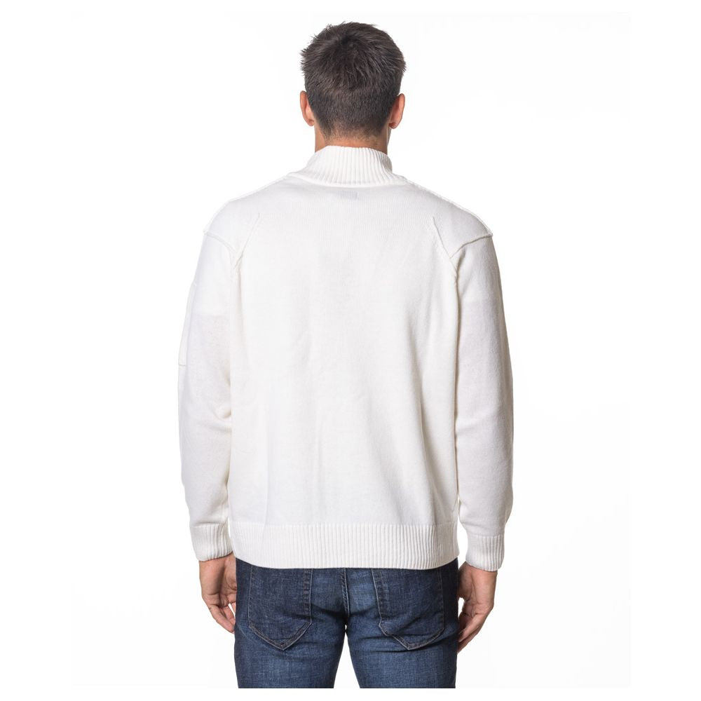 C.P. Company Weißer Pullover aus Wolle