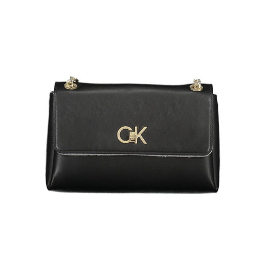 Calvin Klein Schwarze Polyester Handtasche