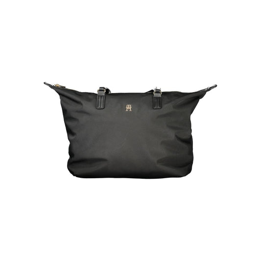 Tommy Hilfiger Schwarz Recyceltes Polyester Damen Handtasche