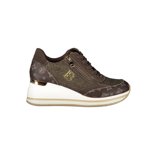 Laura Biagiotti Brauner Polyester Damen Sneaker