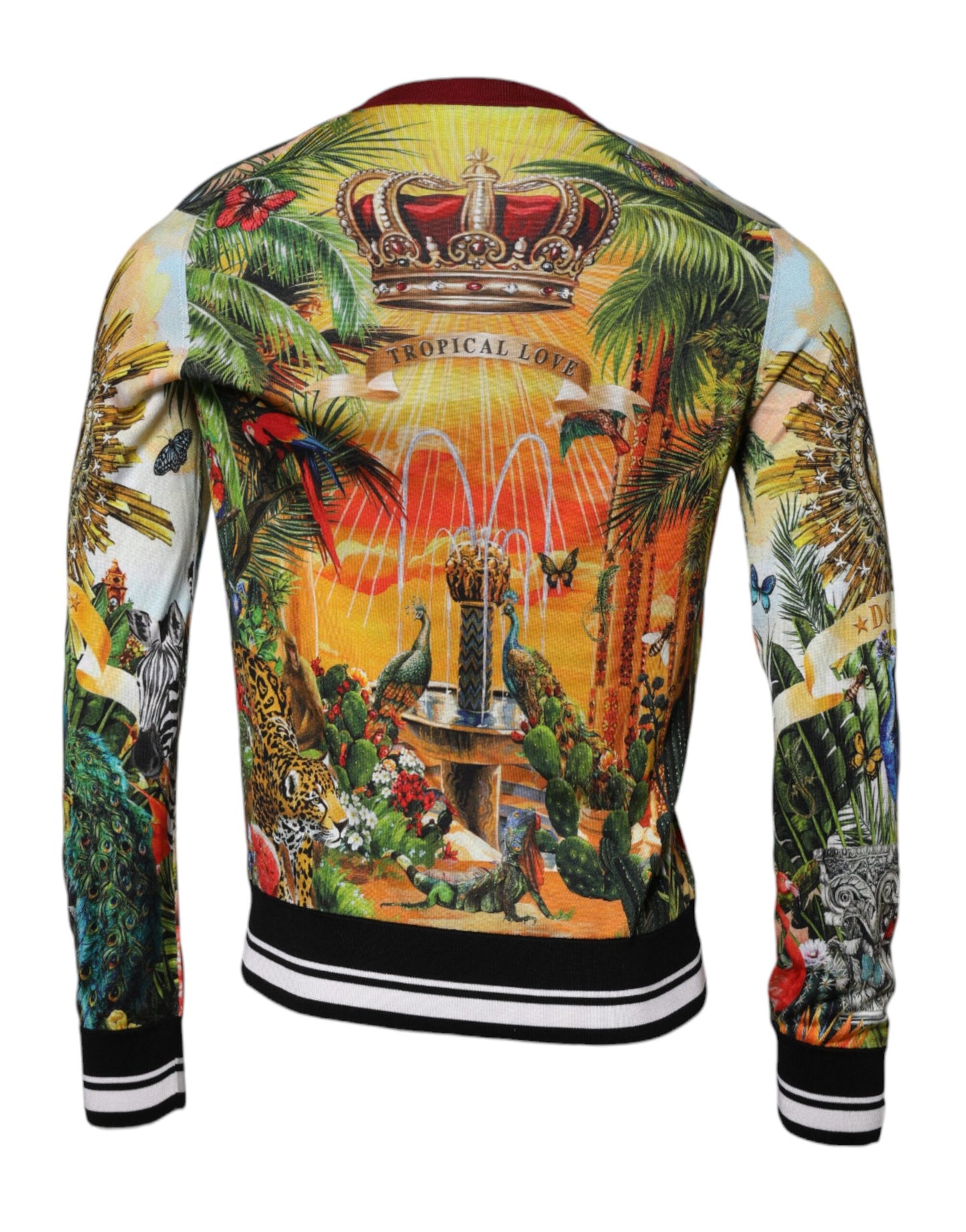 Dolce & Gabbana Multicolor Dschungel DG King Pullover Pullover