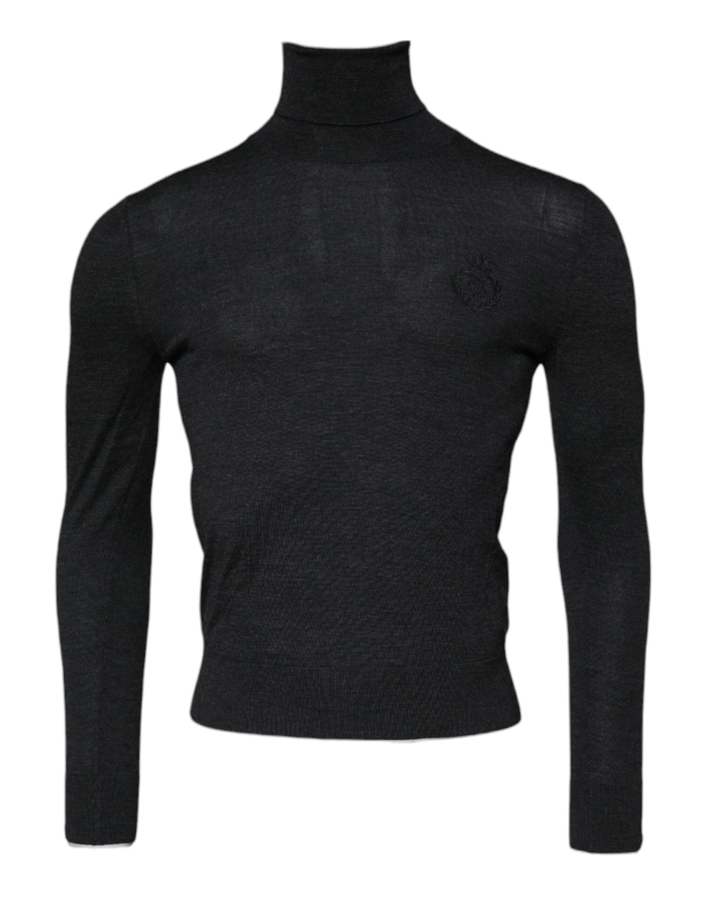 Dolce & Gabbana Schwarzer Rollkragenpullover aus Wolle