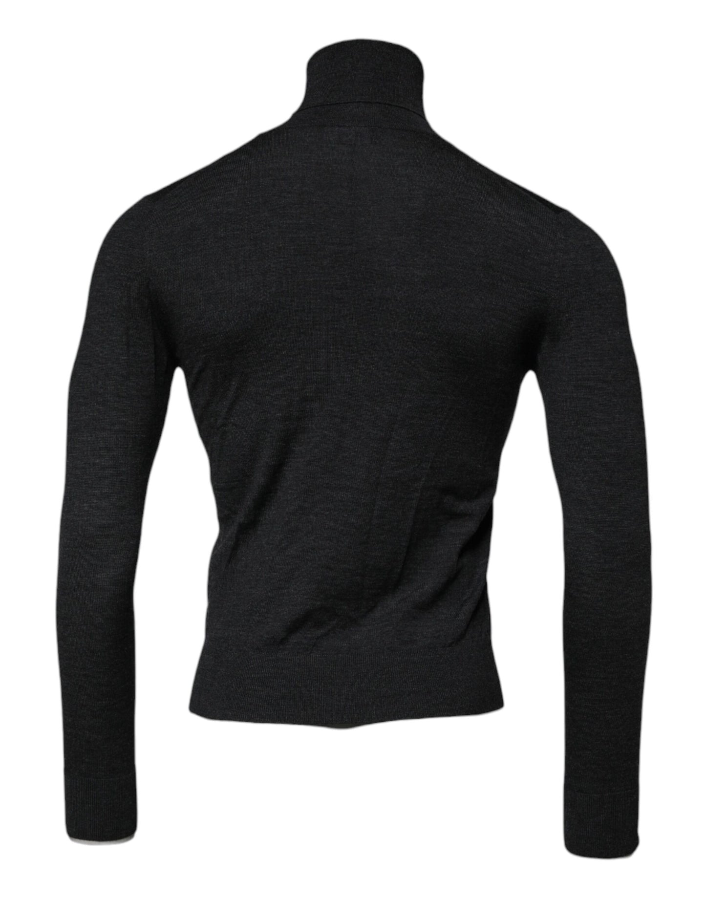 Dolce & Gabbana Schwarzer Rollkragenpullover aus Wolle