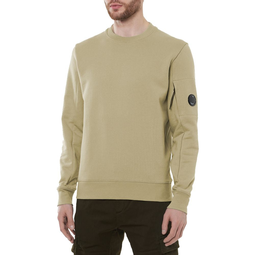 C.P. Company Beigefarbener Baumwollpullover