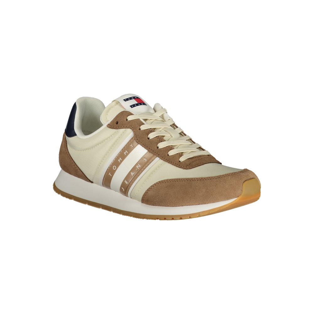 Tommy Hilfiger Beige Leder Herren Sneaker