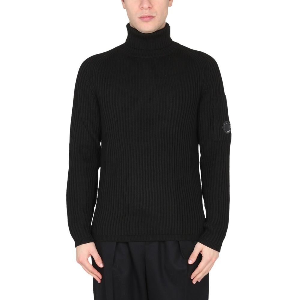 C.P. Company Schwarzer Wollpullover