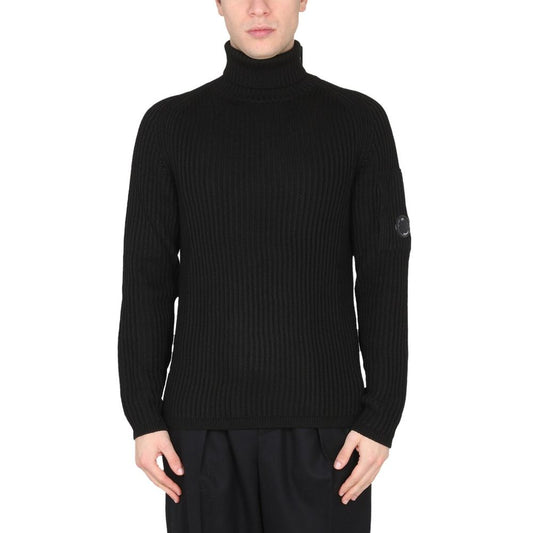 C.P. Company Schwarzer Wollpullover