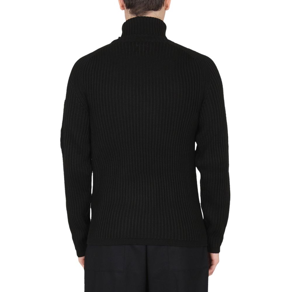 C.P. Company Schwarzer Wollpullover