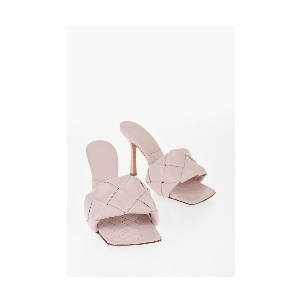 Bottega Veneta Rosa Leder-Sandale