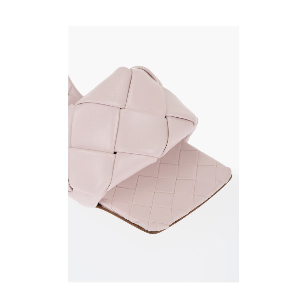 Bottega Veneta Rosa Leder-Sandale