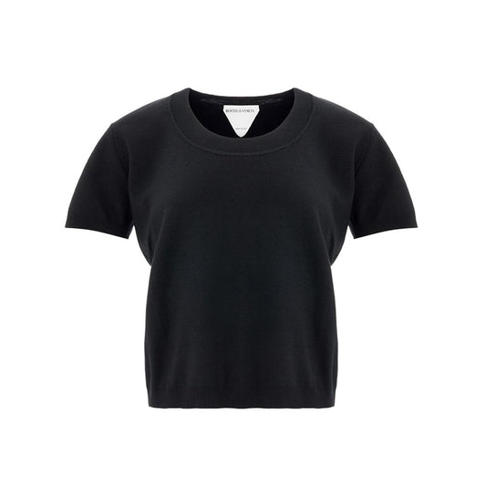 Bottega Veneta Schwarze Kaschmir-Oberteile & T-Shirt