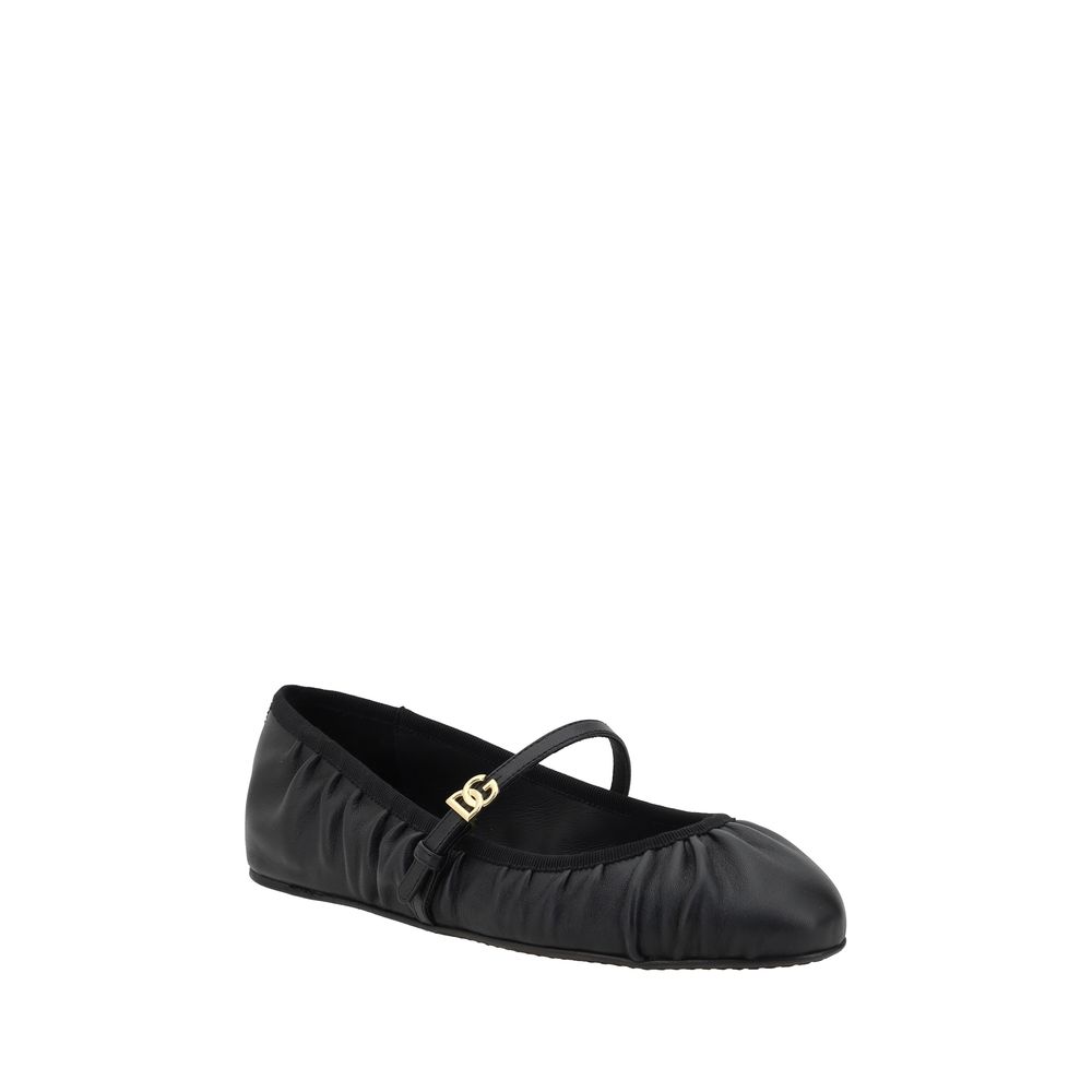 Dolce & Gabbana Leder Ballerinas