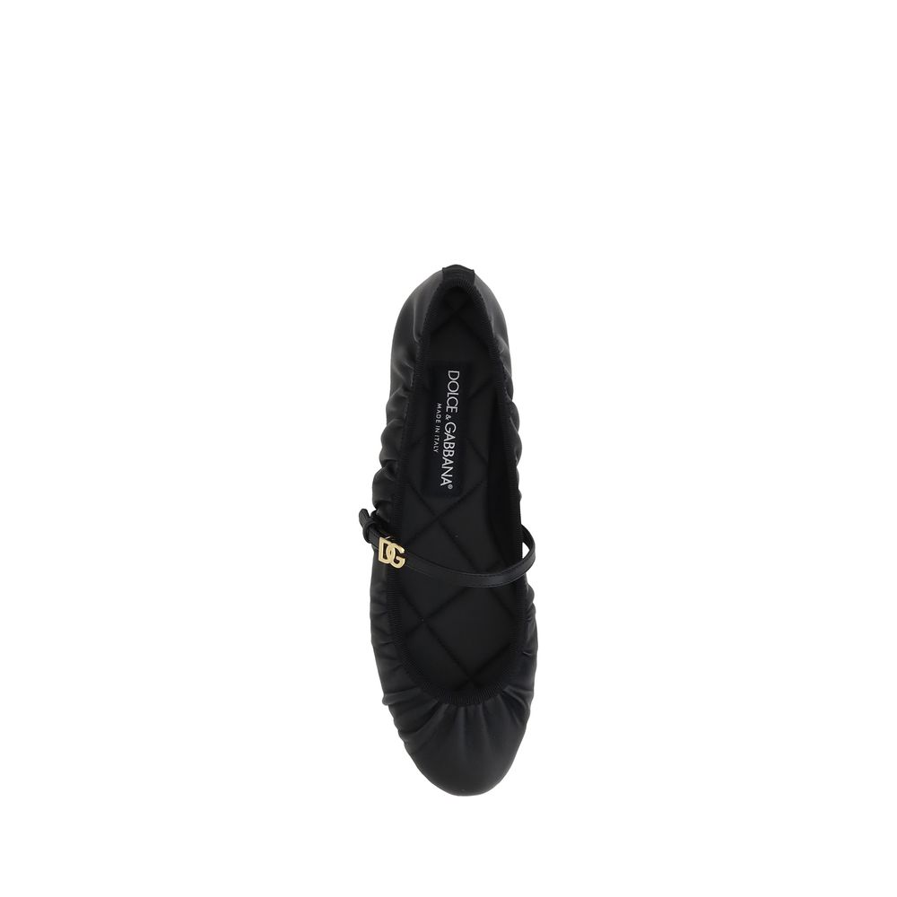 Dolce & Gabbana Leder Ballerinas