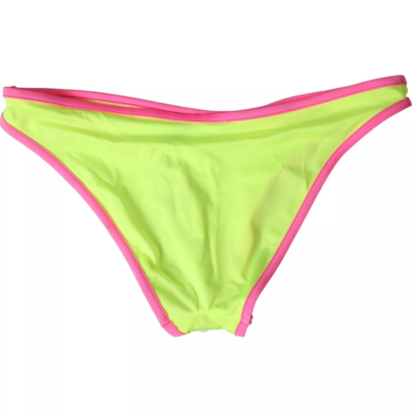 Dolce &amp; Gabbana keltainen vaaleanpunainen nailoninen uimahousujen alaosa Beachwear bikinit