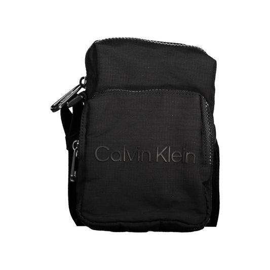 Calvin Klein Schwarze Nylon Männer Umhängetasche