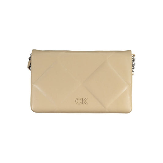 Calvin Klein Beige Polyester Handtasche