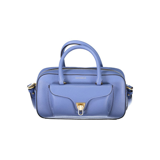 Coccinelle Hellblaue Leder Damen Handtasche