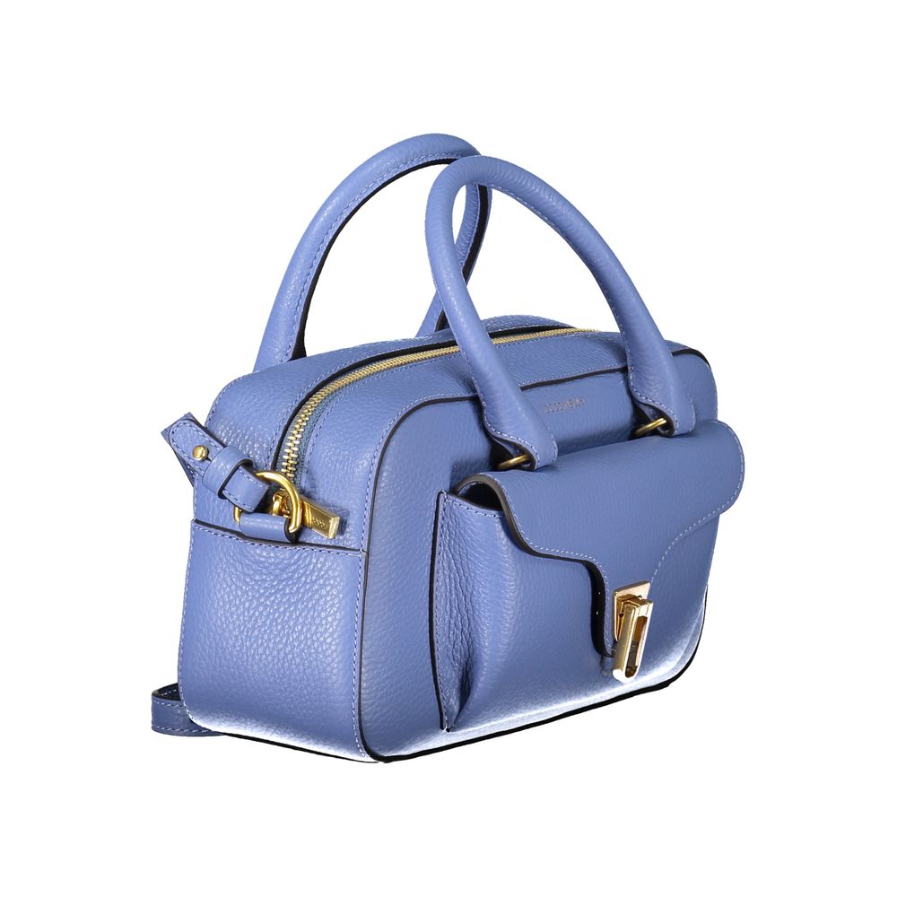 Coccinelle Hellblaue Leder Damen Handtasche