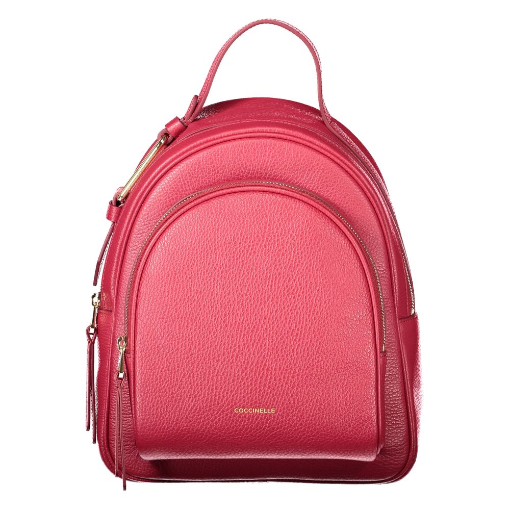 Coccinelle Roter Leder-Rucksack für Frauen