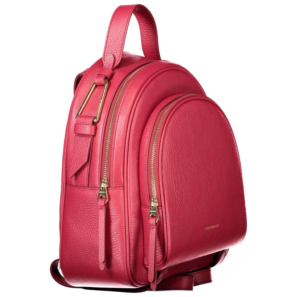 Coccinelle Roter Leder-Rucksack für Frauen