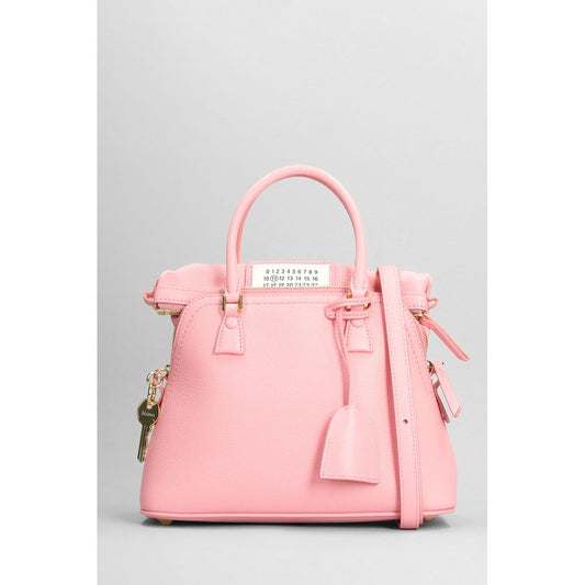 Maison Margiela Rosa Leder Crossbody Tasche