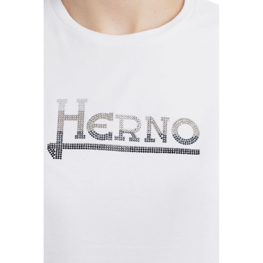 Herno Weiße Baumwoll-Oberteile & T-Shirt