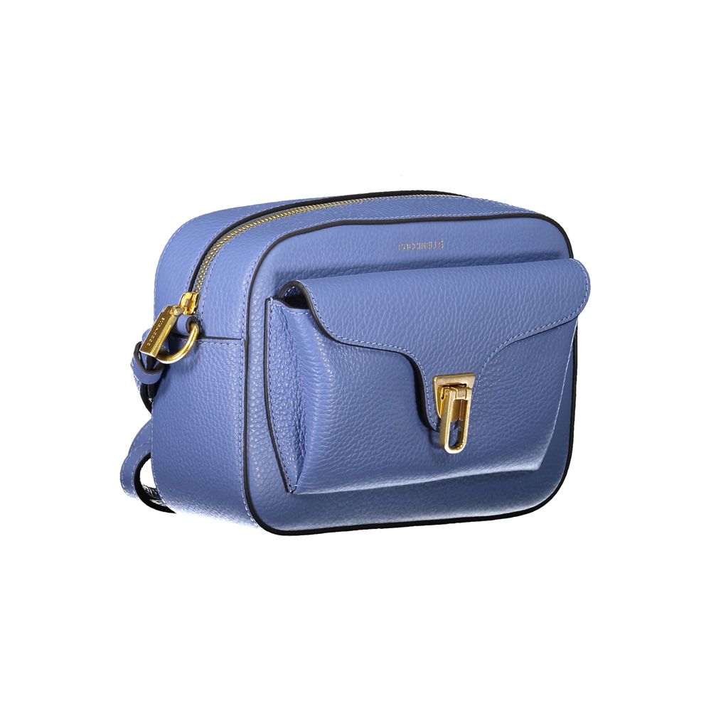 Coccinelle Hellblaue Leder Damen Handtasche