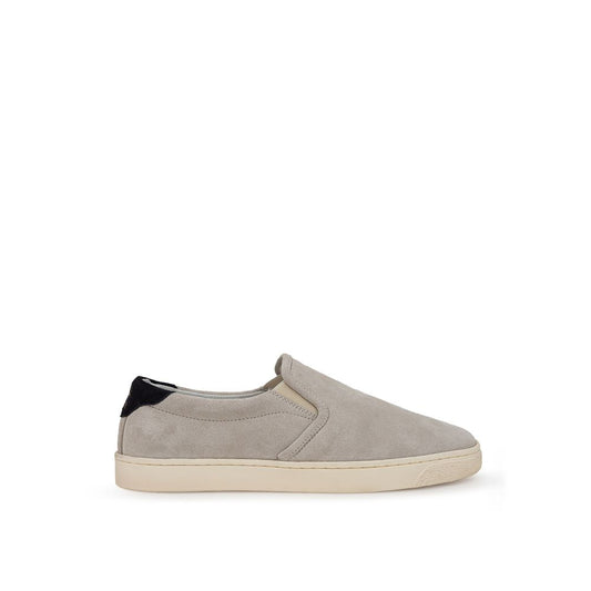 Graue Leder Sneaker