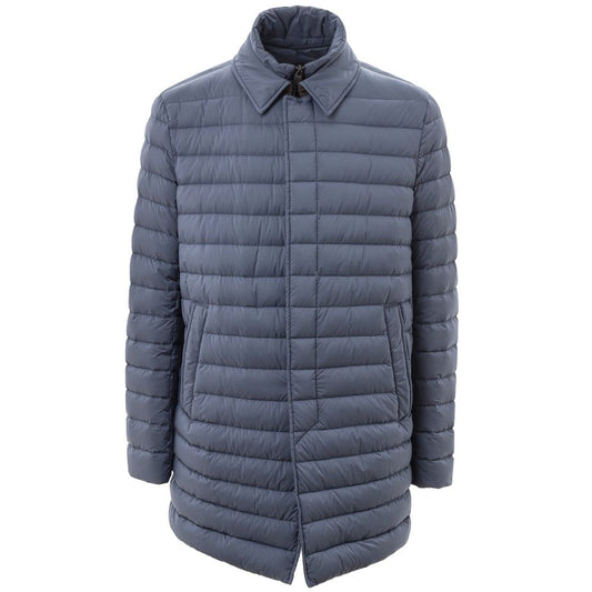 Blaue Polyester-Jacke