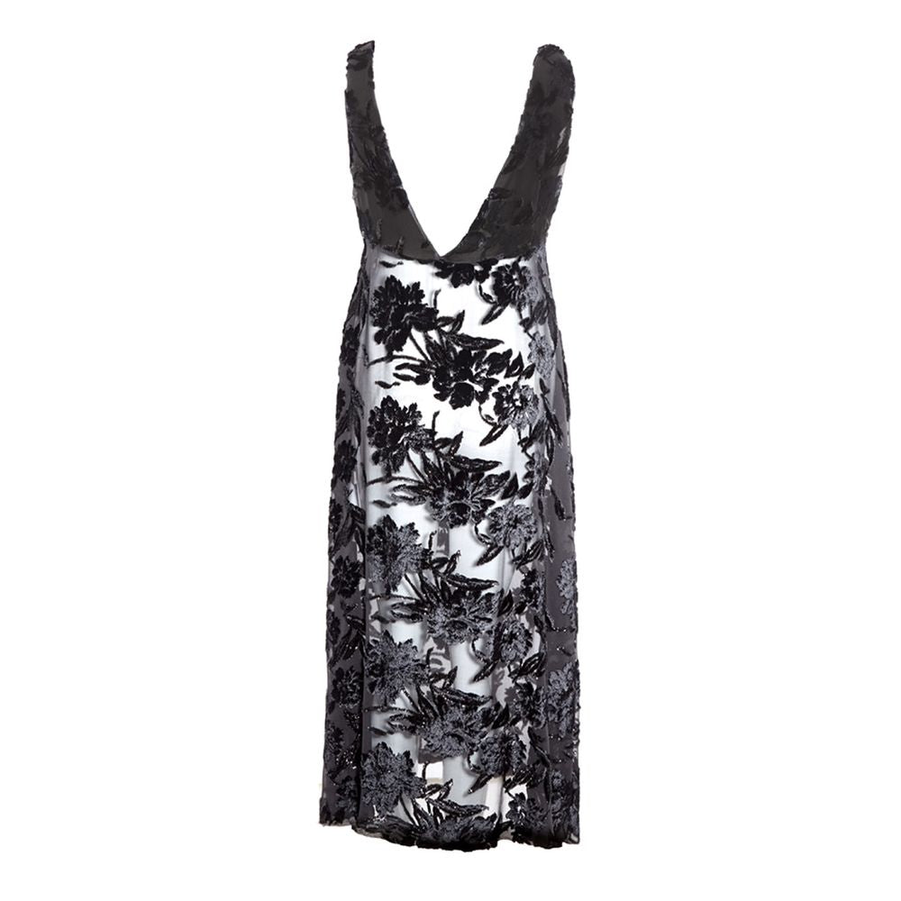 Lardini Elegant Black Viscose Mekko