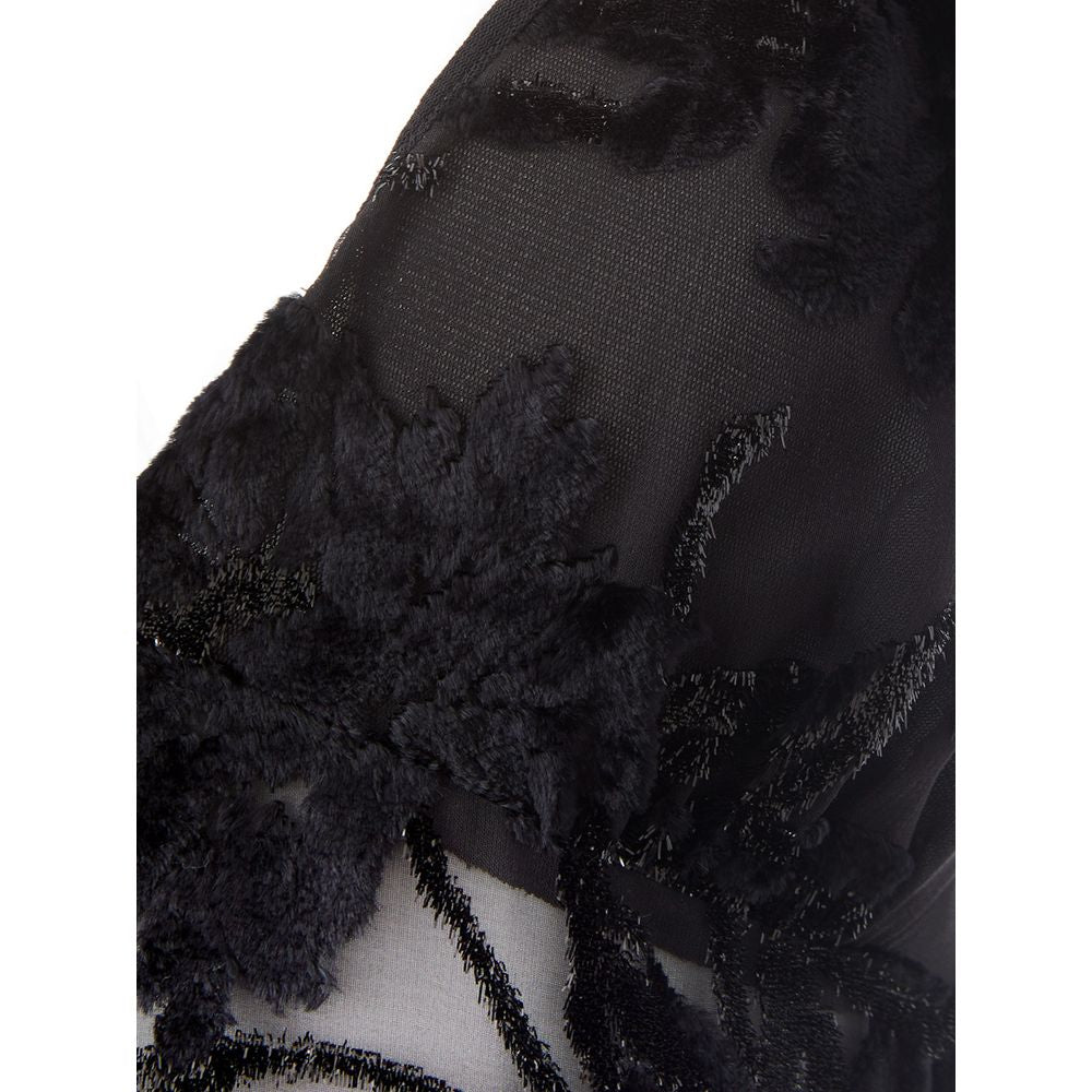 Lardini Elegant Black Viscose Mekko