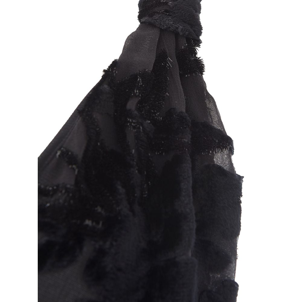 Lardini Elegant Black Viscose Mekko