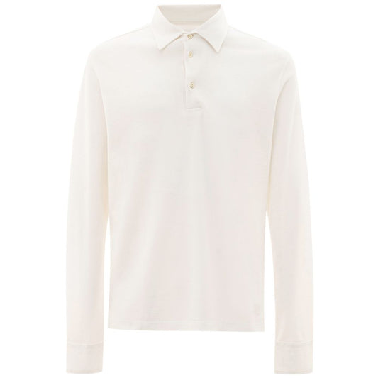 Corneliani Weißes Baumwoll-Poloshirt