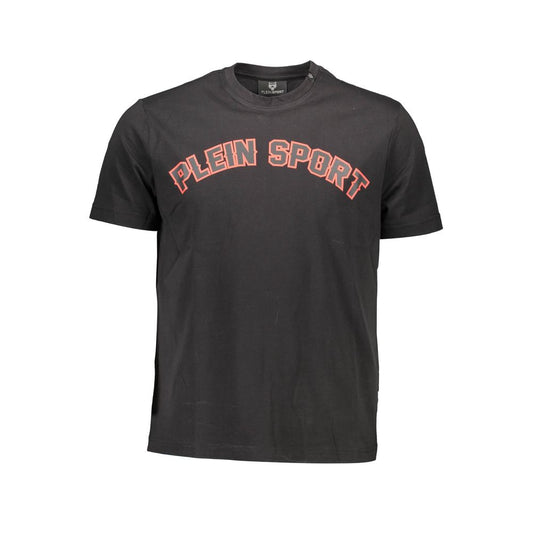 Plein Sport Schwarzes Baumwolle Männer T-Shirt