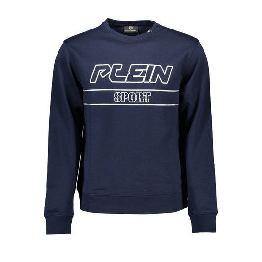 Plein Sport Blauer Baumwollpullover für Männer