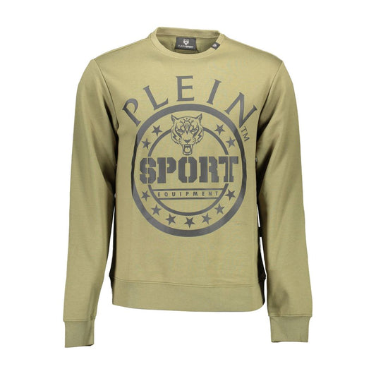 Plein Sport Grüner Baumwollpullover für Männer