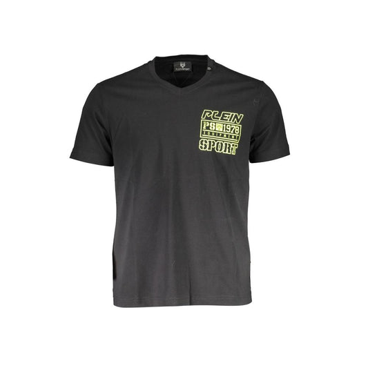 Plein Sport Schwarzes Baumwolle Männer T-Shirt