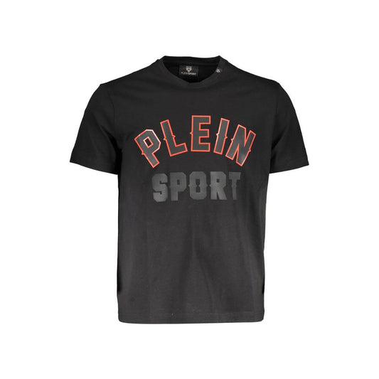 Plein Sport Schwarzes Baumwolle Männer T-Shirt