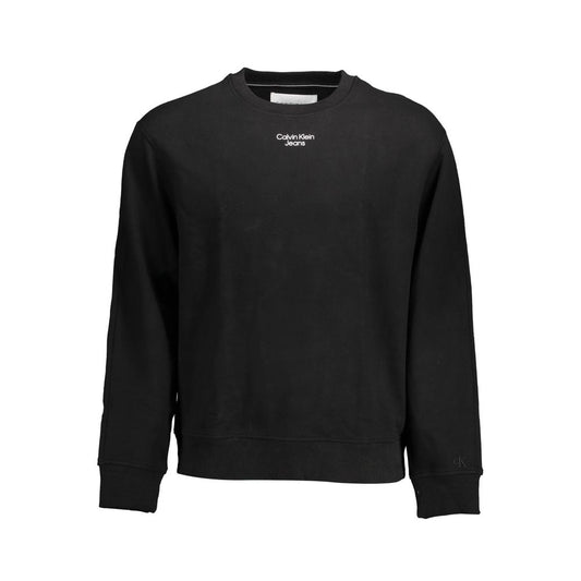 Calvin Klein Schwarzer Baumwollpullover für Männer