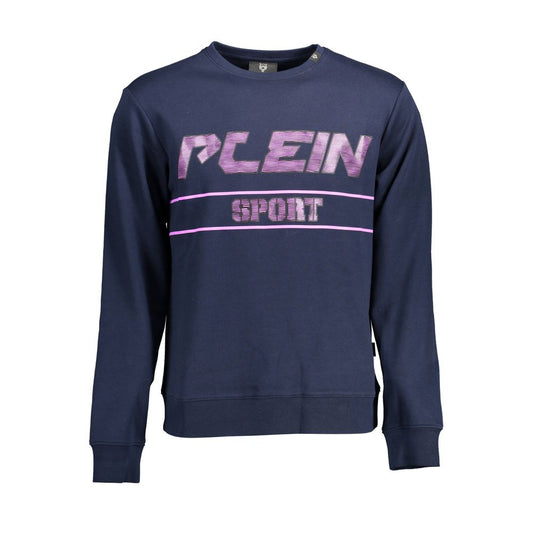 Plein Sport Blauer Baumwollpullover für Männer