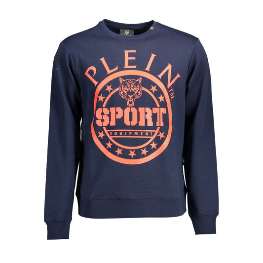 Plein Sport Blauer Baumwollpullover für Männer