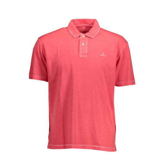 Gant Rosa Baumwoll-Poloshirt für Männer