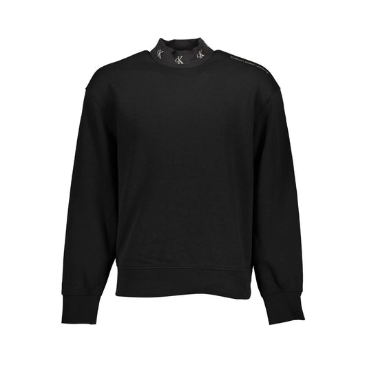 Calvin Klein Schwarzer Baumwollpullover für Männer