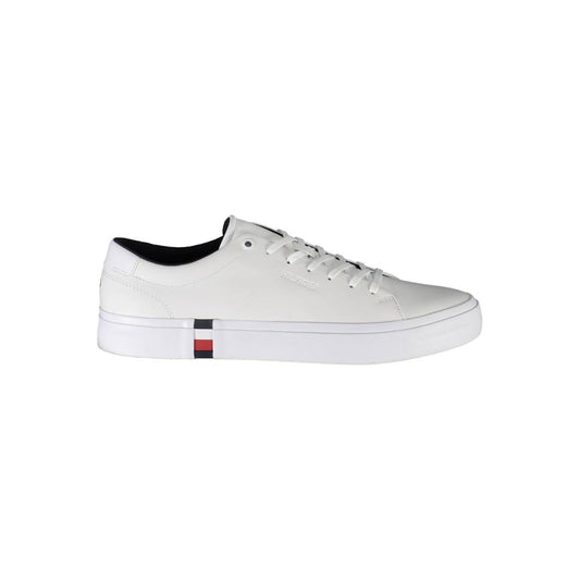 Tommy Hilfiger Weißes Leder Herren Sneaker