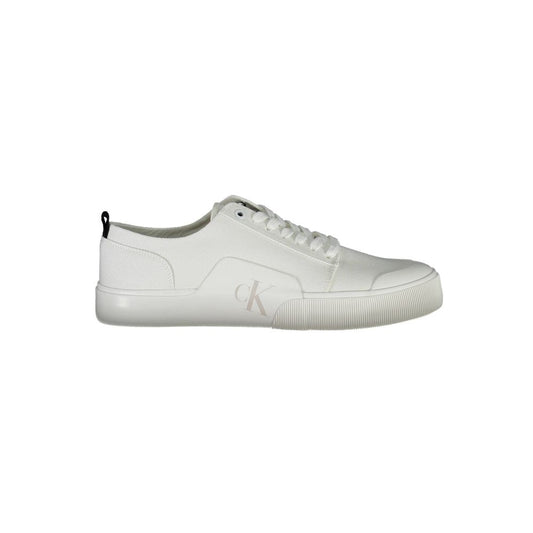 Calvin Klein Weiß Baumwolle Männer Sneaker