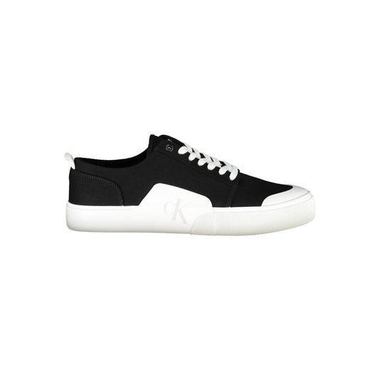 Calvin Klein Schwarz Baumwolle Männer Sneaker