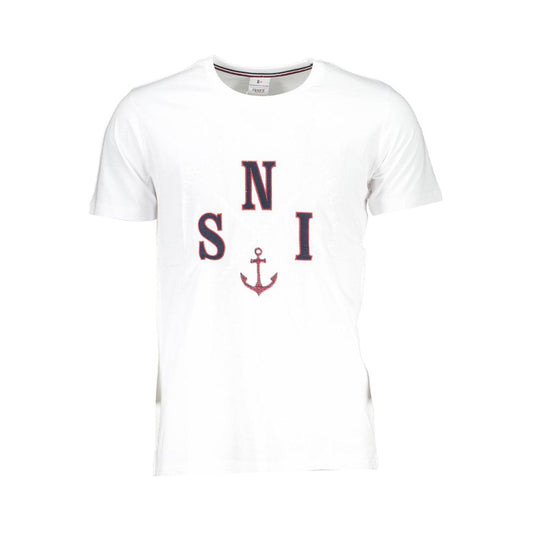 Scuola Nautica T-Shirt aus weißer Baumwolle