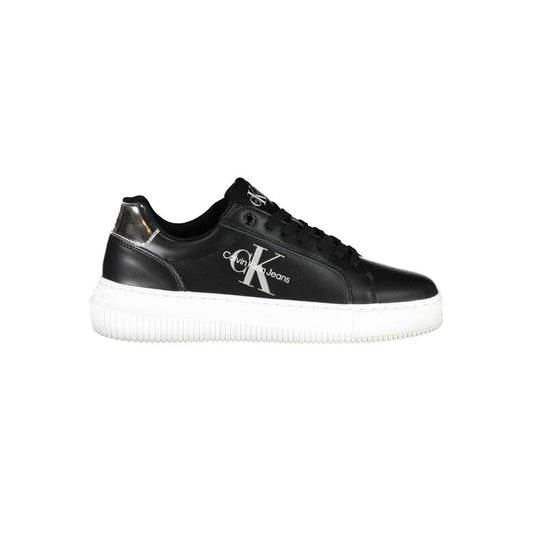 Calvin Klein Schwarzes Leder Damen Sneaker